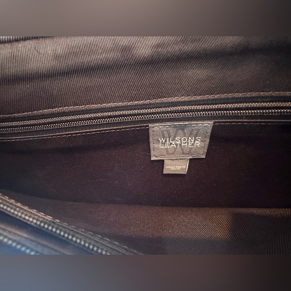 VINTAGE | 1980’s Wilsons Leather M. Julian Brown Preppy Messenger Bag - Picture 5 of 9